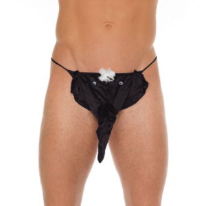 Amorable by Rimba – String met olifantenkop – One Size – Zwart
