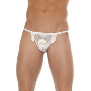 Amorable by Rimba – String met varkenskop – One Size – Wit