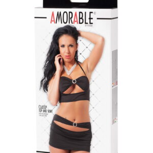 Mini Rok met Top One Size Zwart