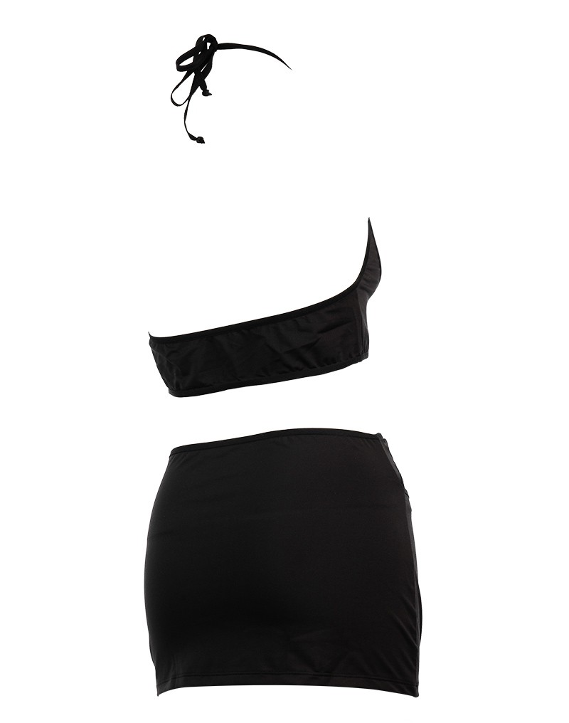 Mini Rok met Top One Size Zwart - Afbeelding 4