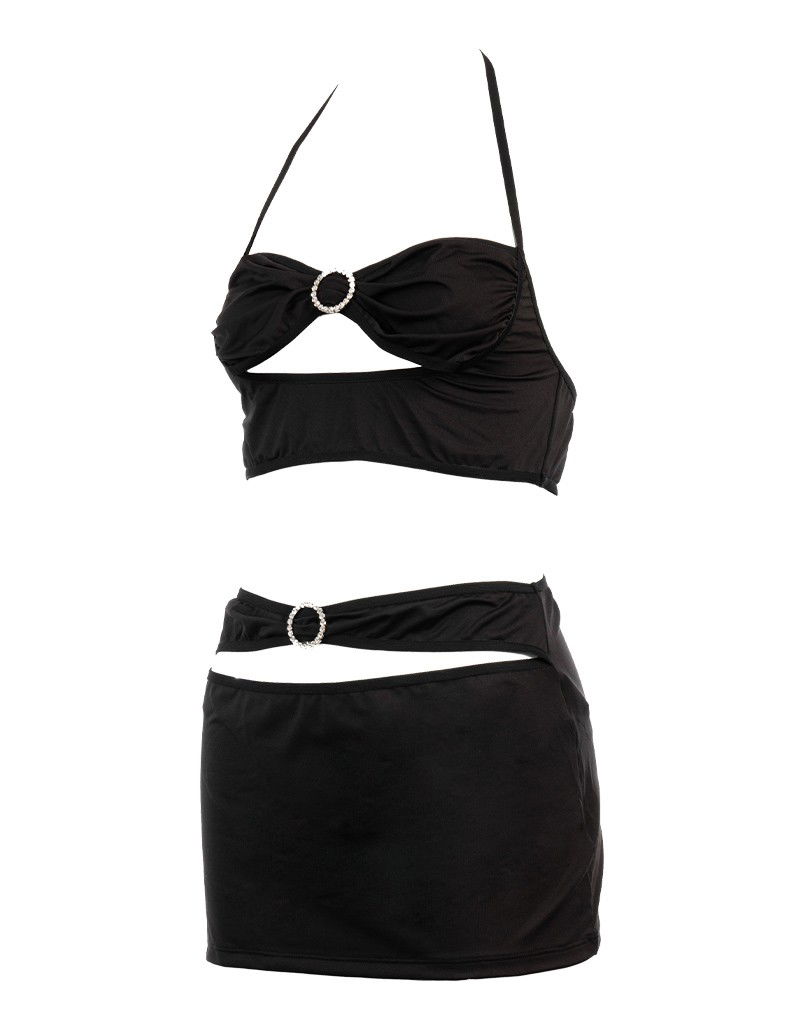 Mini Rok met Top One Size Zwart - Afbeelding 5