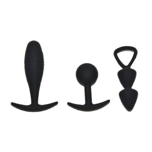 Rimba Toys Basel Set of Butt Plugs Maat S Zwart