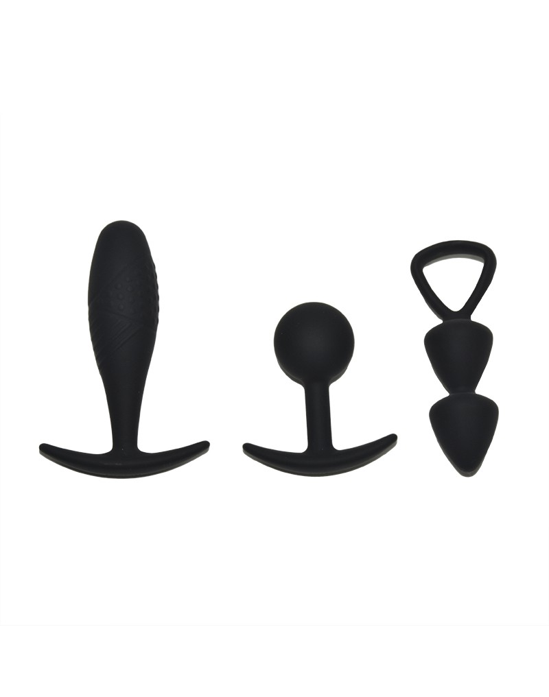 Rimba Toys Basel Set of Butt Plugs Maat S Zwart