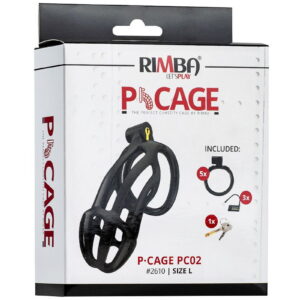 Rimba P-Cage Peniskooi Maat L Zwart