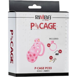 Rimba P-Cage Peniskooi Maat S Roze
