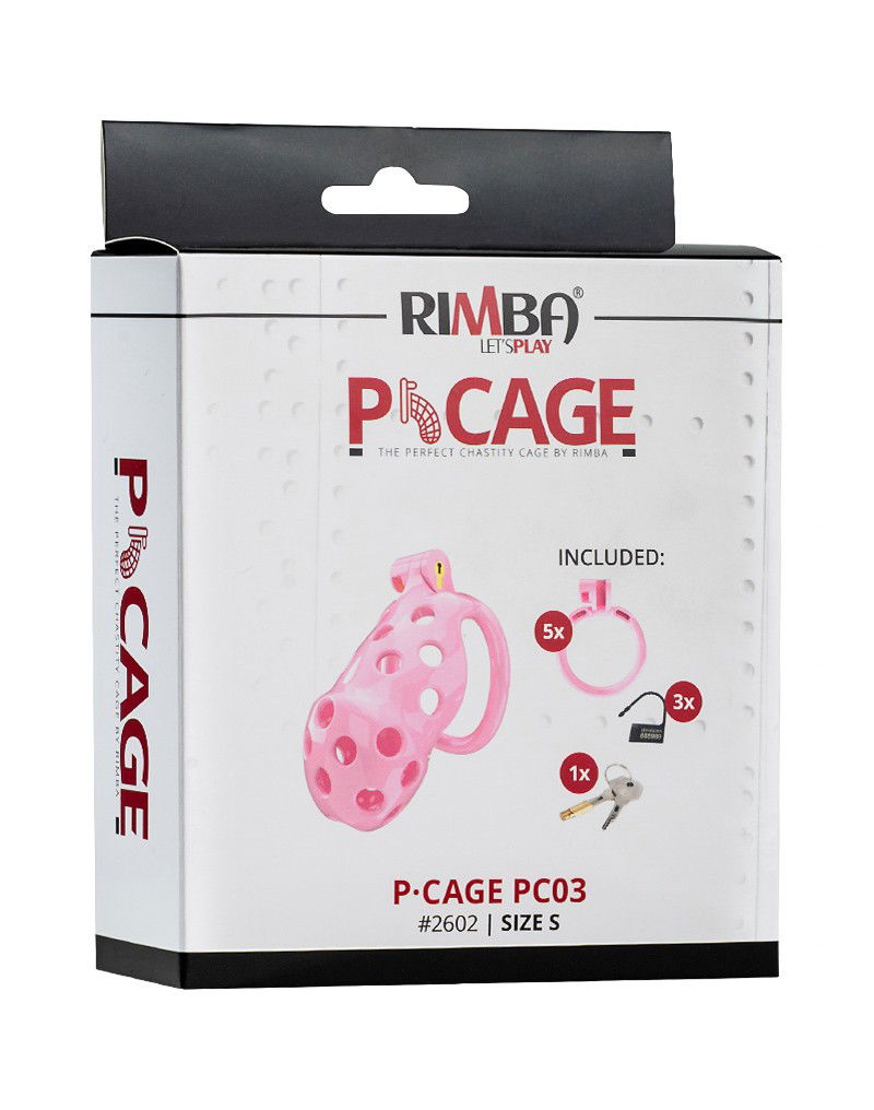 Rimba P-Cage Peniskooi Maat S Roze - Afbeelding 2