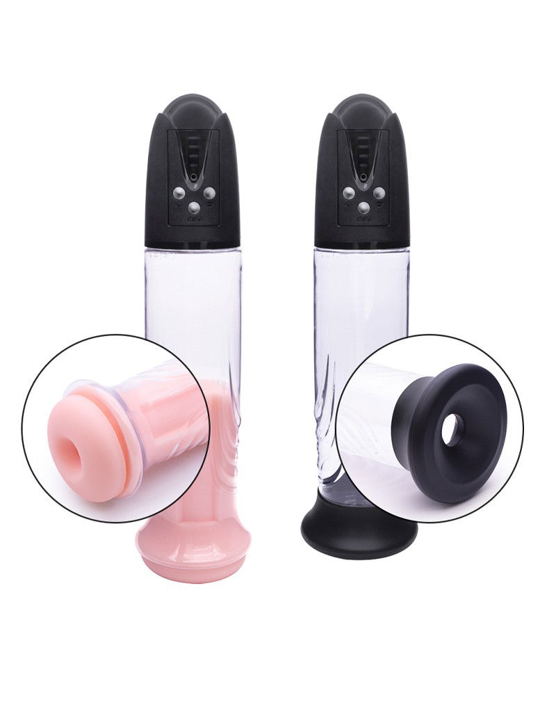Rimba P-Pump Elektronische Penisvergroter met Vagina Sleeve Zwart - Afbeelding 12