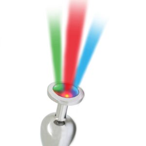 Pisa Butt Plug met LED Licht Zilver