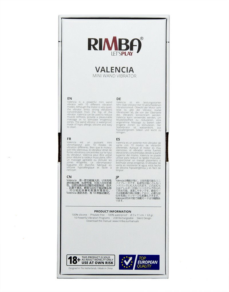 Valencia Mini Wand Vibrator Paars - Afbeelding 8