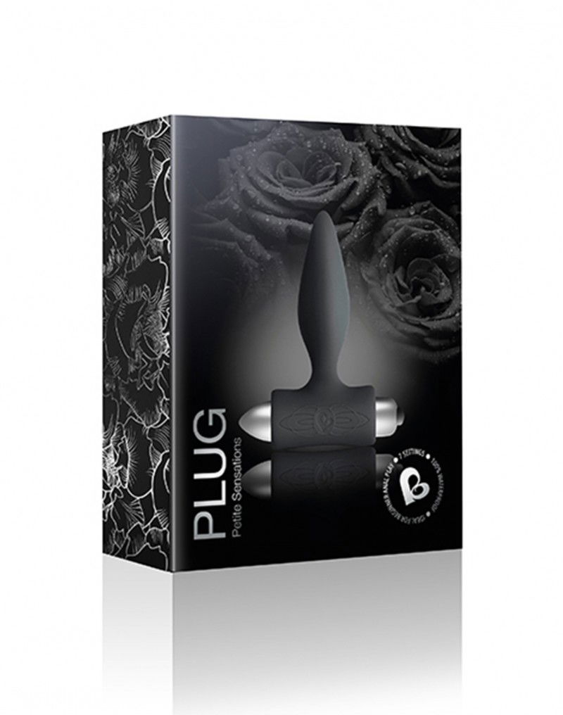 Rocks-Off - Petite Sensations Plug - Anale Vibrator - Zwart - Afbeelding 2