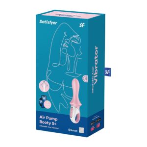 Satisfyer Air Pump Booty 5 Opblaasbare Anale Vibrator Roze