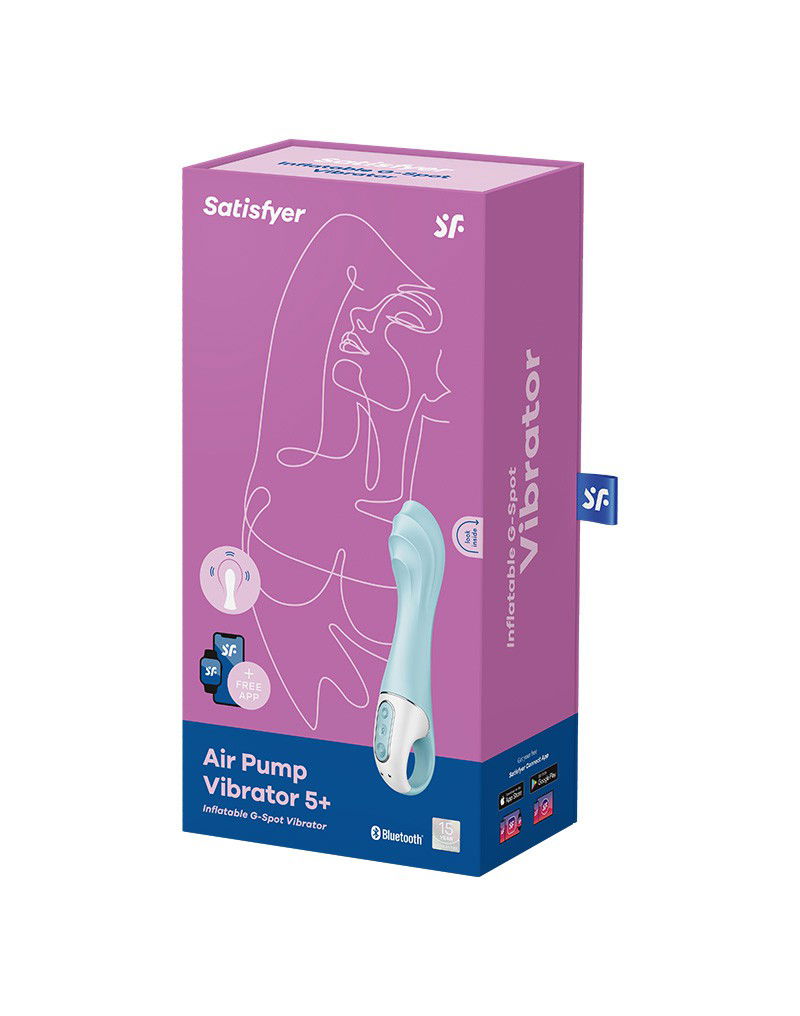 Satisfyer Air Pump Vibrator 5 G-Spot Vibrator Blauw - Afbeelding 2