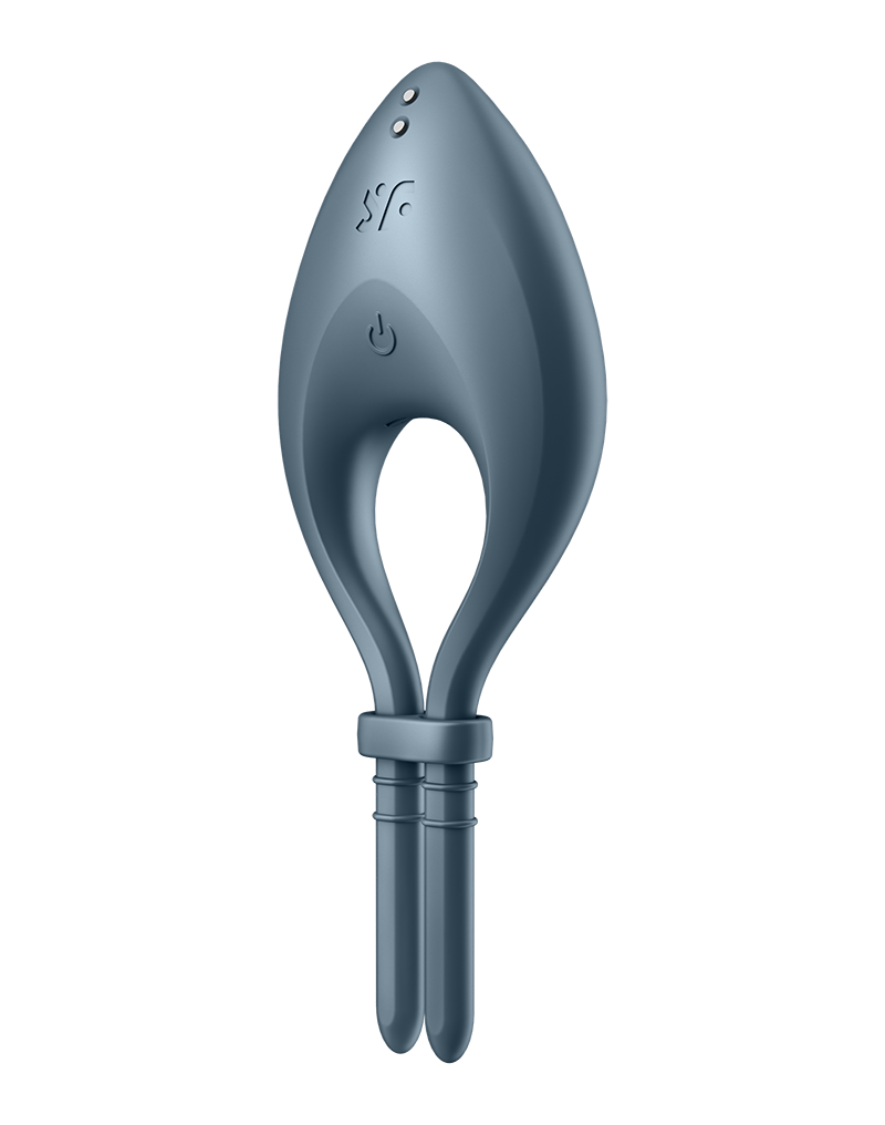 Satisfyer - Bullseye - Cockring Vibrator - Donkerblauw