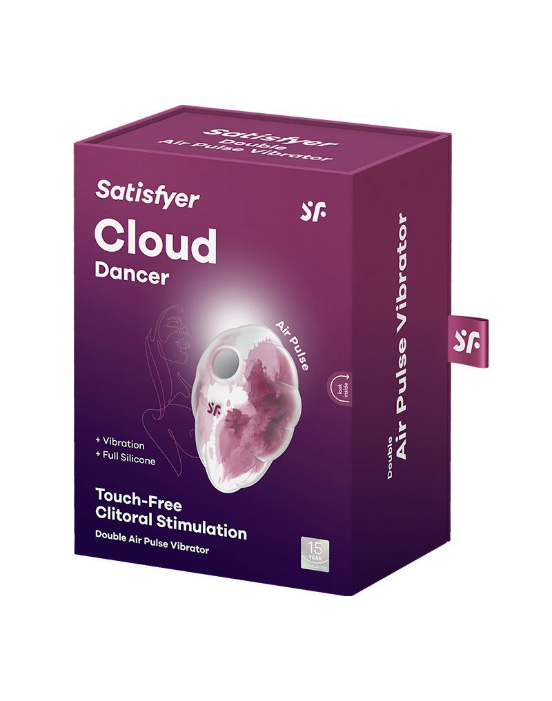 Satisfyer Cloud Dancer Luchtdruk Vibrator Rood - Afbeelding 2