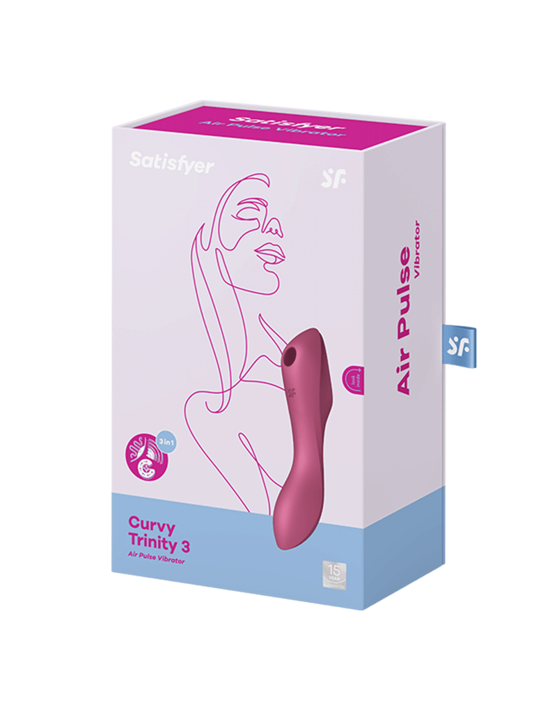 Satisfyer - Curvy Trinity 3 - 3-in-1 Vibrator - Rood - Afbeelding 2