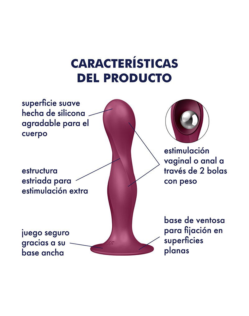 Satisfyer Dubbele Bal-R Rood - Afbeelding 8