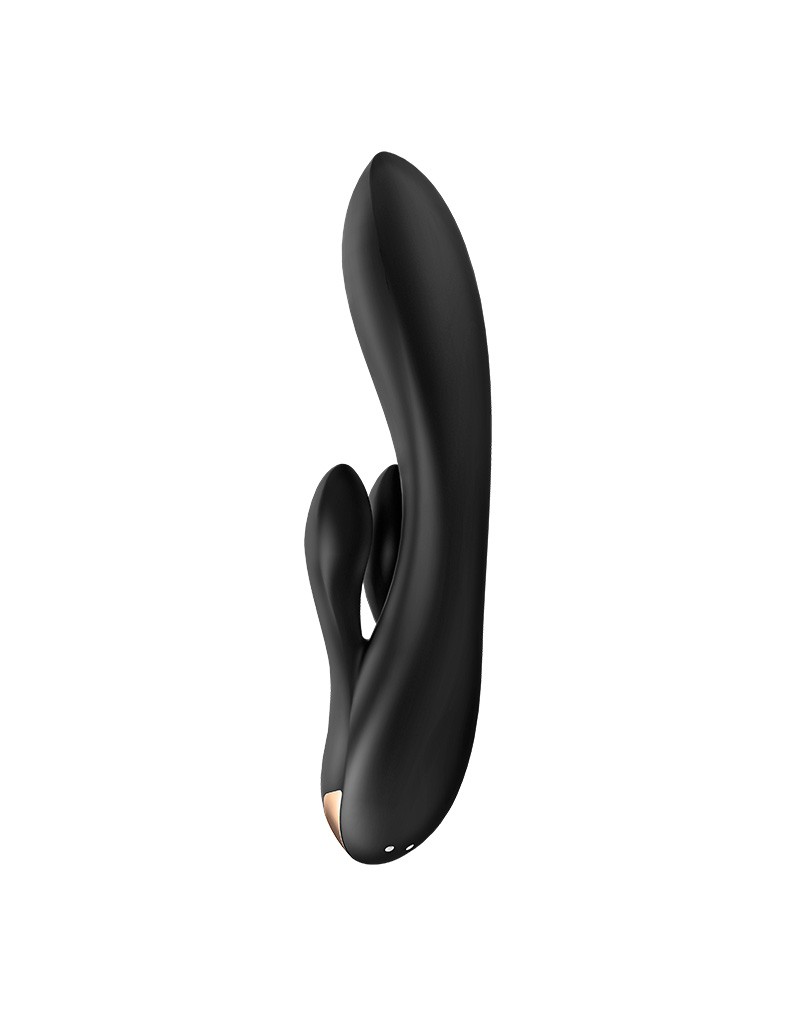 Satisfyer Double Flex Rabbit Vibrator Zwart