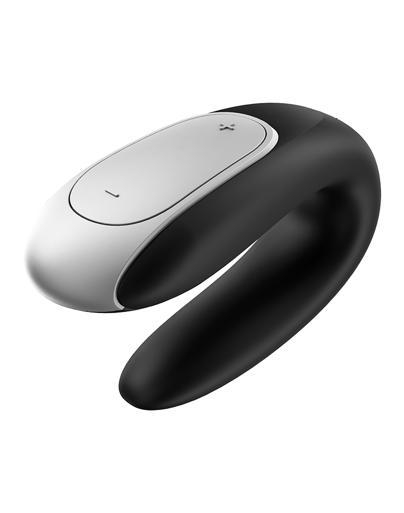 Satisfyer Double Fun Luxe Koppel Vibrator Zwart - Afbeelding 3