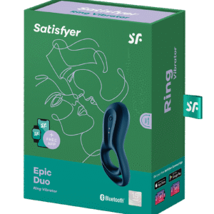 Satisfyer Epic Duo Cockring Vibrator Blauw