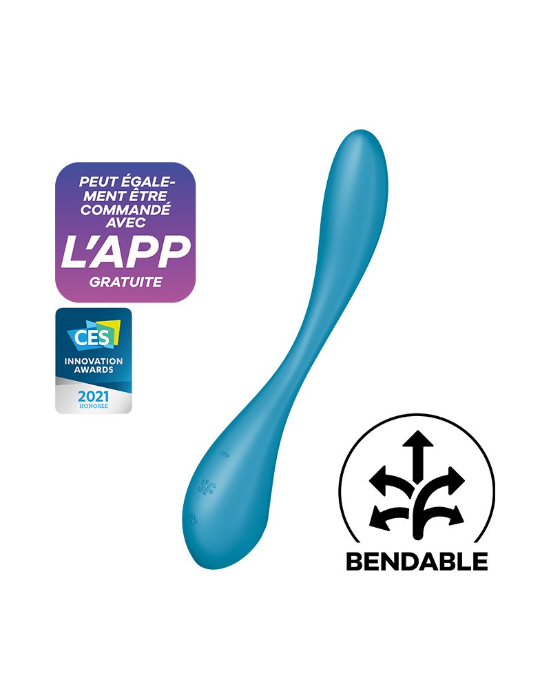 Satisfyer - G-Spot Flex 5+ - Flexibele G-Spot Vibrator (met App Control) - Blauw - Afbeelding 10