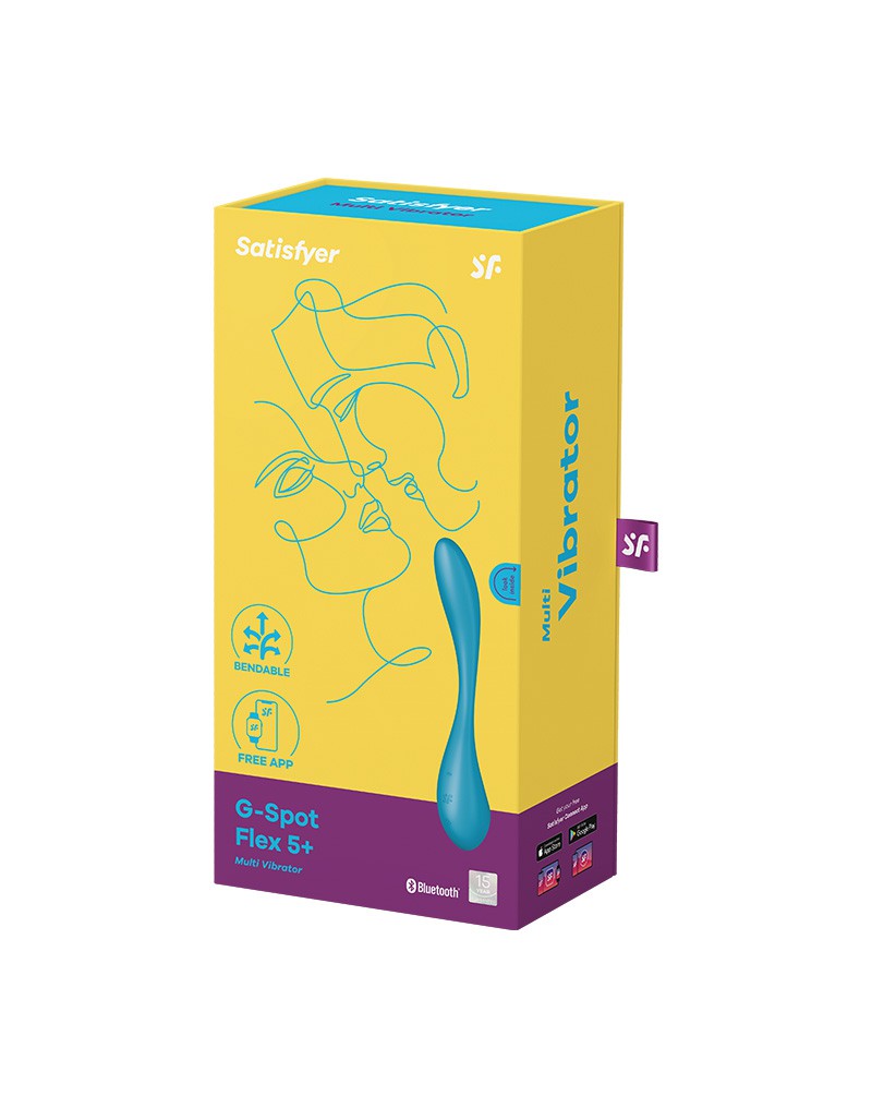 Satisfyer - G-Spot Flex 5+ - Flexibele G-Spot Vibrator (met App Control) - Blauw - Afbeelding 2