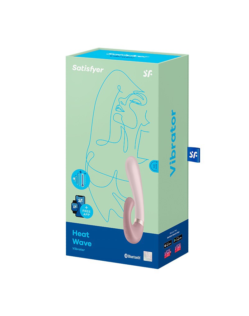 Satisfyer Heat Wave Verwarmde Rabbit Mauve - Afbeelding 2