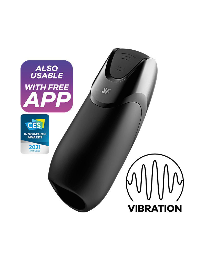 Satisfyer - Men Vibration+ (met App Control) - Masturbator - Zwart - Afbeelding 7