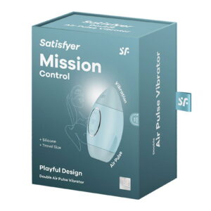 Satisfyer Mission Control Luchtdruk Vibrator Blauw
