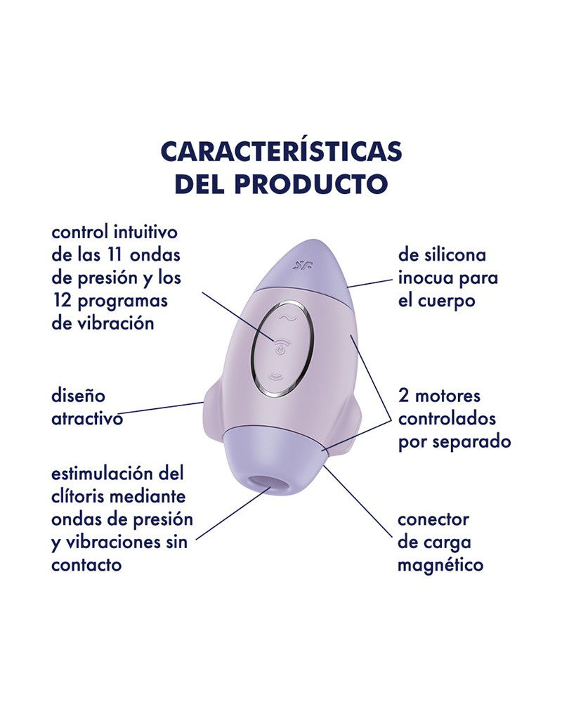 Satisfyer Mission Control Luchtdruk Vibrator Paars - Afbeelding 8