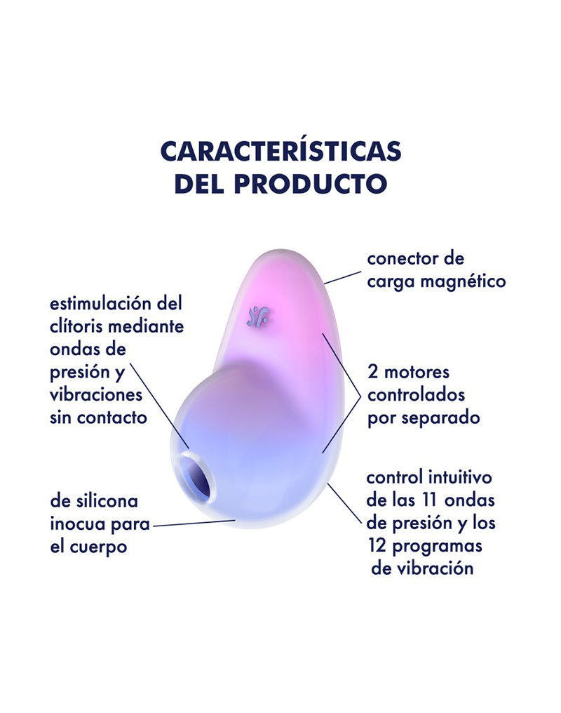 Satisfyer Pixie Dust Luchtdruk Vibrator Paars Roze - Afbeelding 9