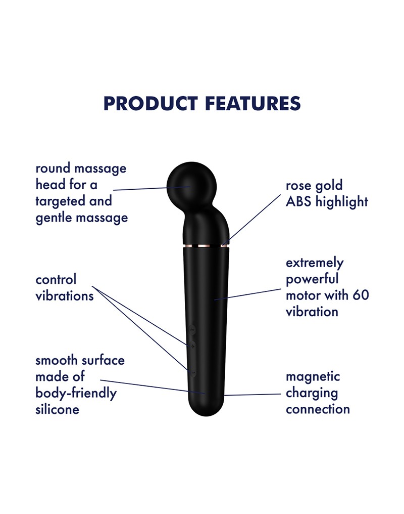 Satisfyer Planet Wand-er Zwart Roségoud - Afbeelding 6