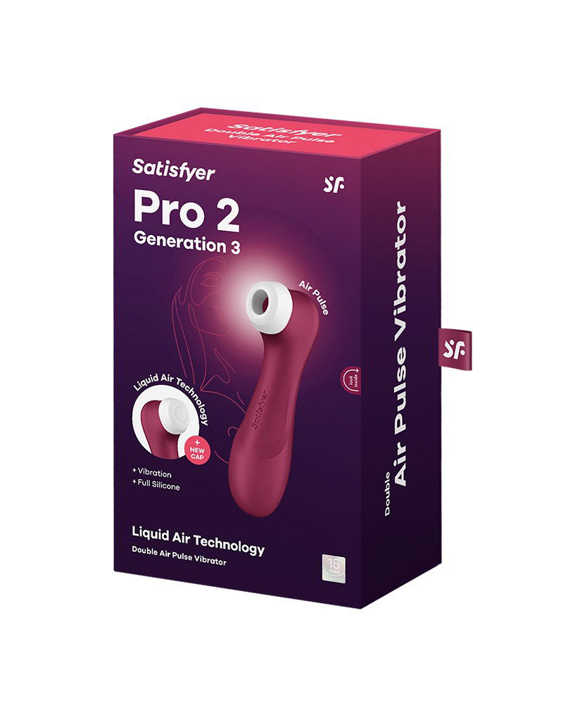 Satisfyer - Pro 2 Generation 3 - Luchtdruk Vibrator - Rood - Afbeelding 2