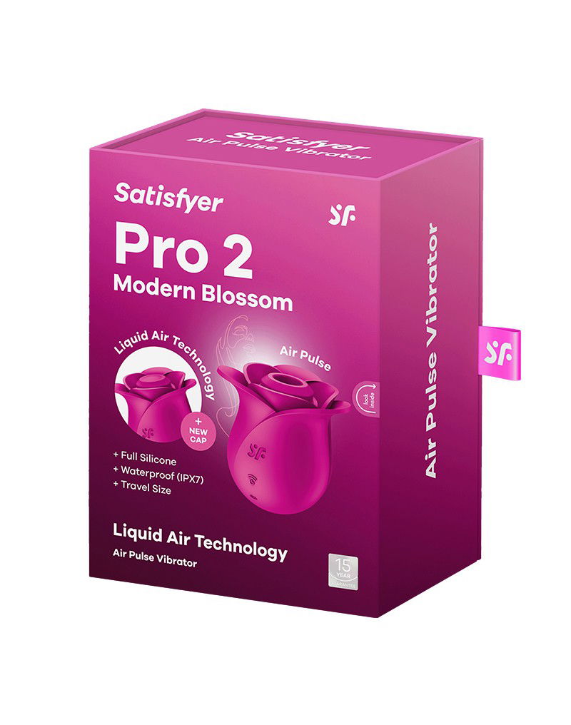 Satisfyer Pro 2 Modern Blossom Luchtdruk Vibrator Roze - Afbeelding 2