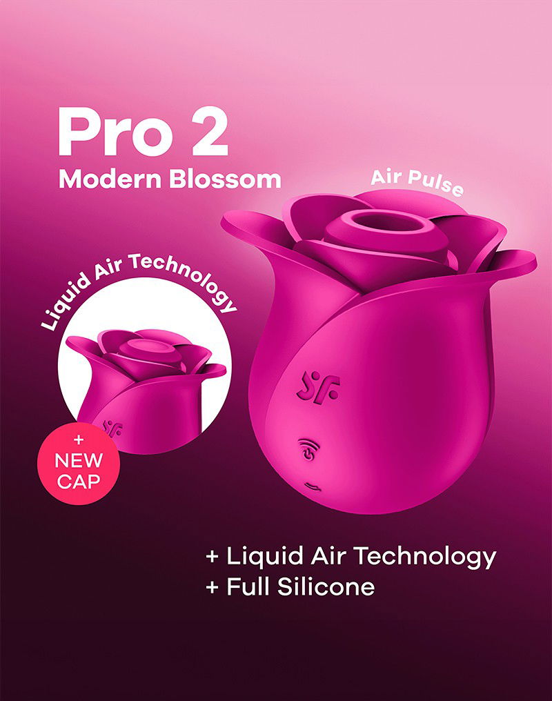 Satisfyer Pro 2 Modern Blossom Luchtdruk Vibrator Roze - Afbeelding 10