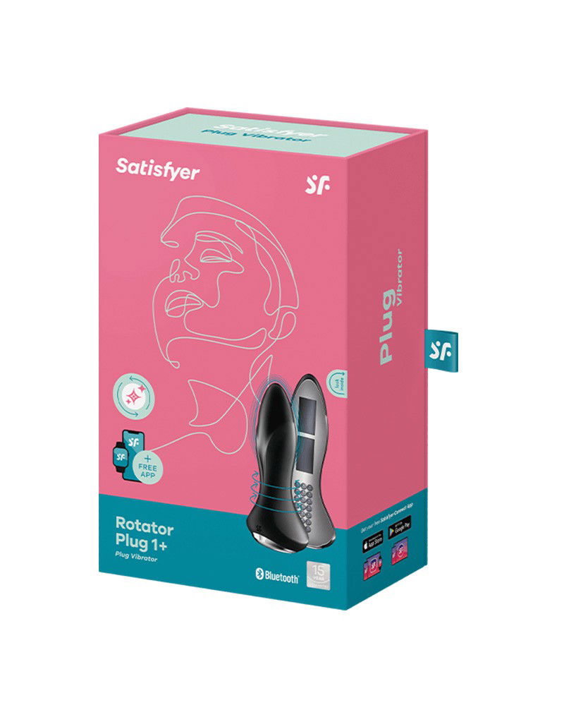 Satisfyer - Rotator Plug 1+ - Anale Vibrator - Zwart - Afbeelding 2