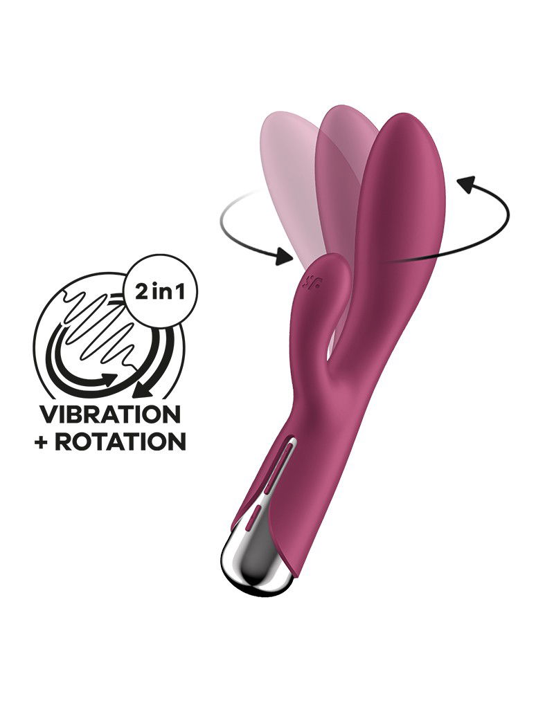 Satisfyer Spinning Rabbit 1 Vibrator Rood - Afbeelding 7