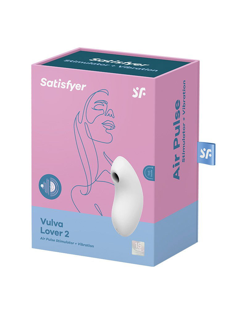 Satisfyer - Vulva Lover 2 - Luchtdruk Vibrator - Wit - Afbeelding 2