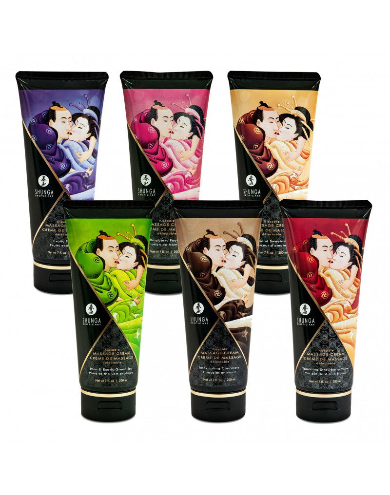 Shunga - Eetbare Massage Crème - Sparkling Strawberry Wine - 200 ml - Afbeelding 2