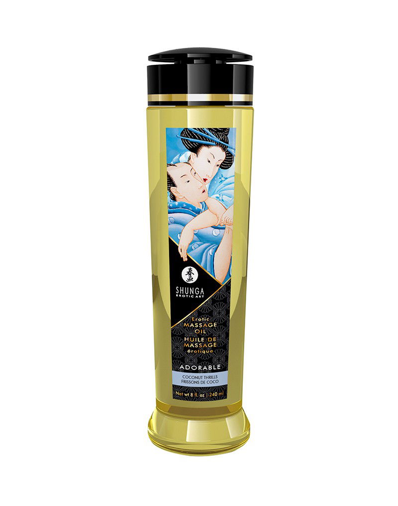 Shunga Massage Olie Adorable Coconut 240 ml - Afbeelding 2