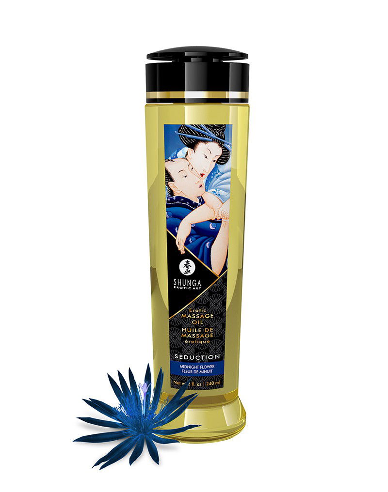 Shunga Massage Olie Seduction Midnight Flower 240 ml