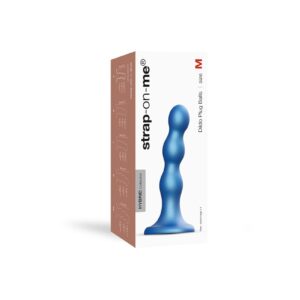 Strap-On-Me Dildo Plug Balls Maat M Metallic Blauw