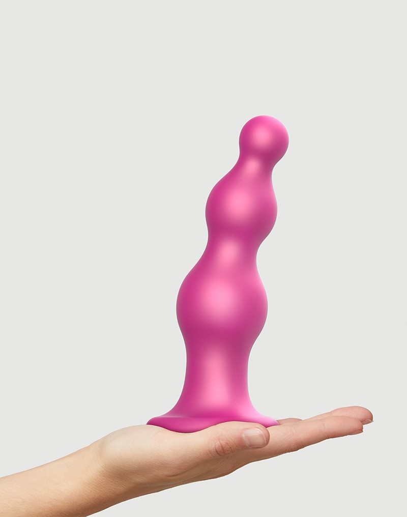 Strap-On-Me Dildo Plug Beads Maat XXL Metallic Roze