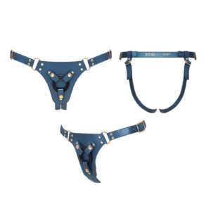 Strap-On-Me Harnais Simili Generous Blauw