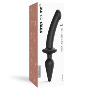 Strap-On-Me Semi-Realistische Switch Plug-In S Zwart