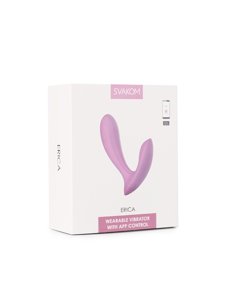 SVAKOM Erica Draagbare Vibrator Lichtroze - Afbeelding 2