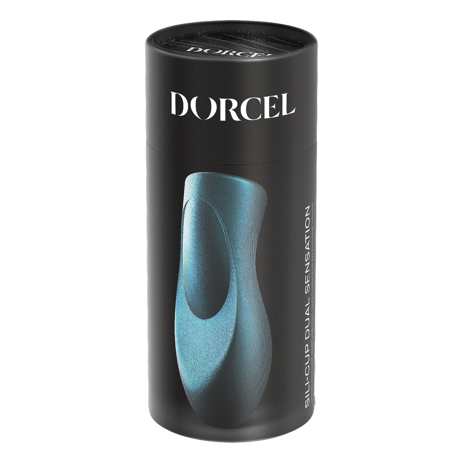Dorcel Sili-Cup Dual Sensation Masturbator Blauw Metallic - Afbeelding 2