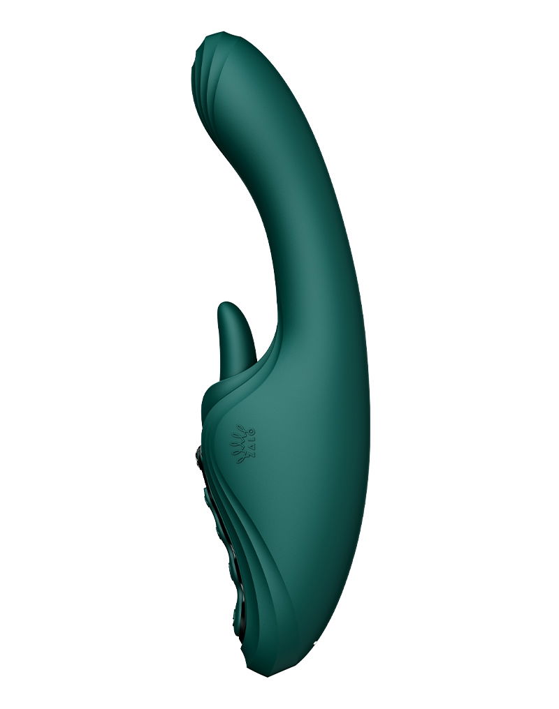 ZALO Ares G-Spot Rabbit Vibrator App-Controlled Turquoise Groen