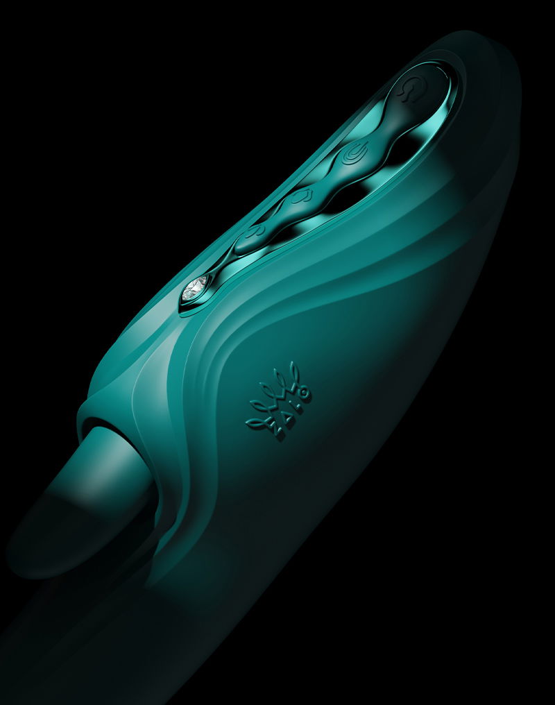 ZALO Ares G-Spot Rabbit Vibrator App-Controlled Turquoise Groen - Afbeelding 19