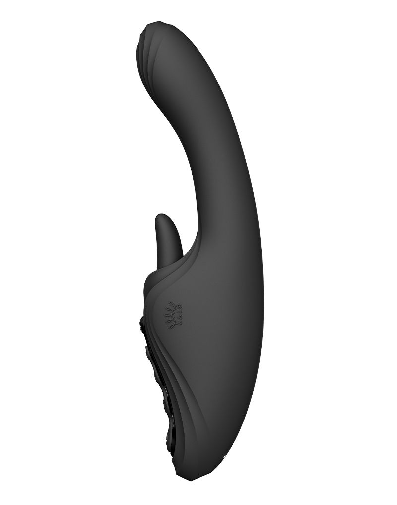 ZALO Ares G-Spot Rabbit Vibrator App-Controlled Obsidian Zwart