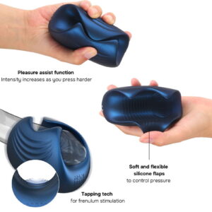 MANWAN – Sub One – Vibrerende Masturbator met Tapping Feature – Stellar Blue